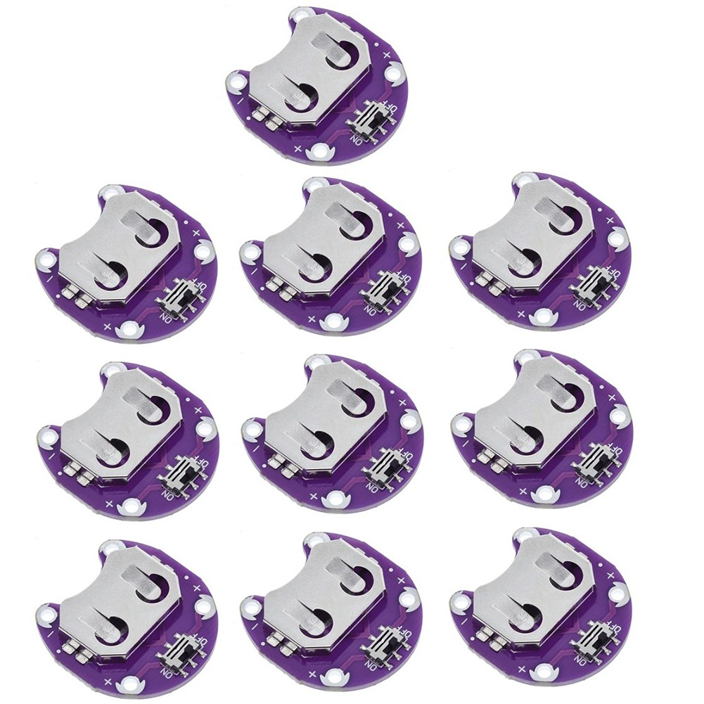 10 Clip Per Batteria 9V - Supporti A Molla In Metallo Per Doppia Batteria AA E Fissaggio