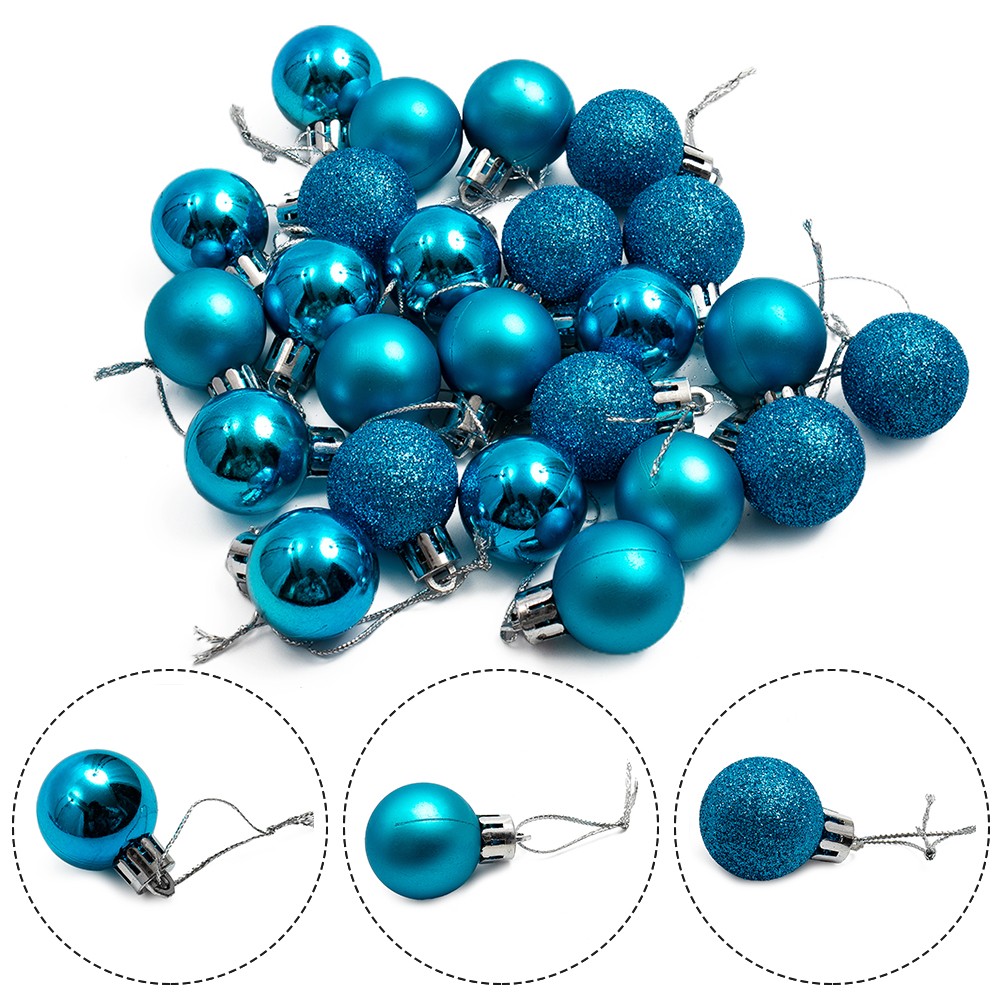 24PZ 3CM Palline di Natale Ornamenti Albero Decorazioni per Feste Celebrazione - Foto 87 di 100