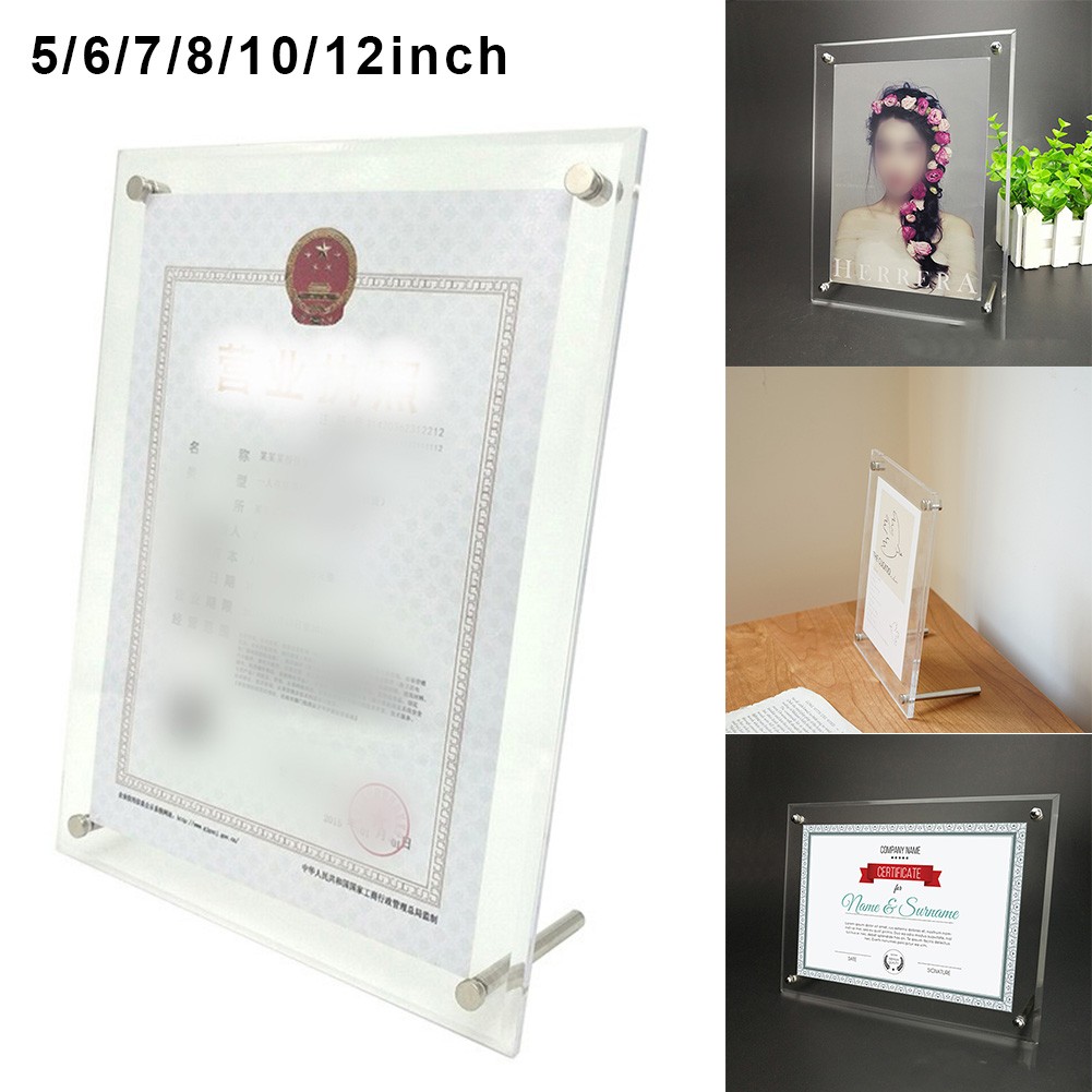 Décor Photo Frame Painting Art Table Transparent Acrylic For VA3/A4/A5/A6