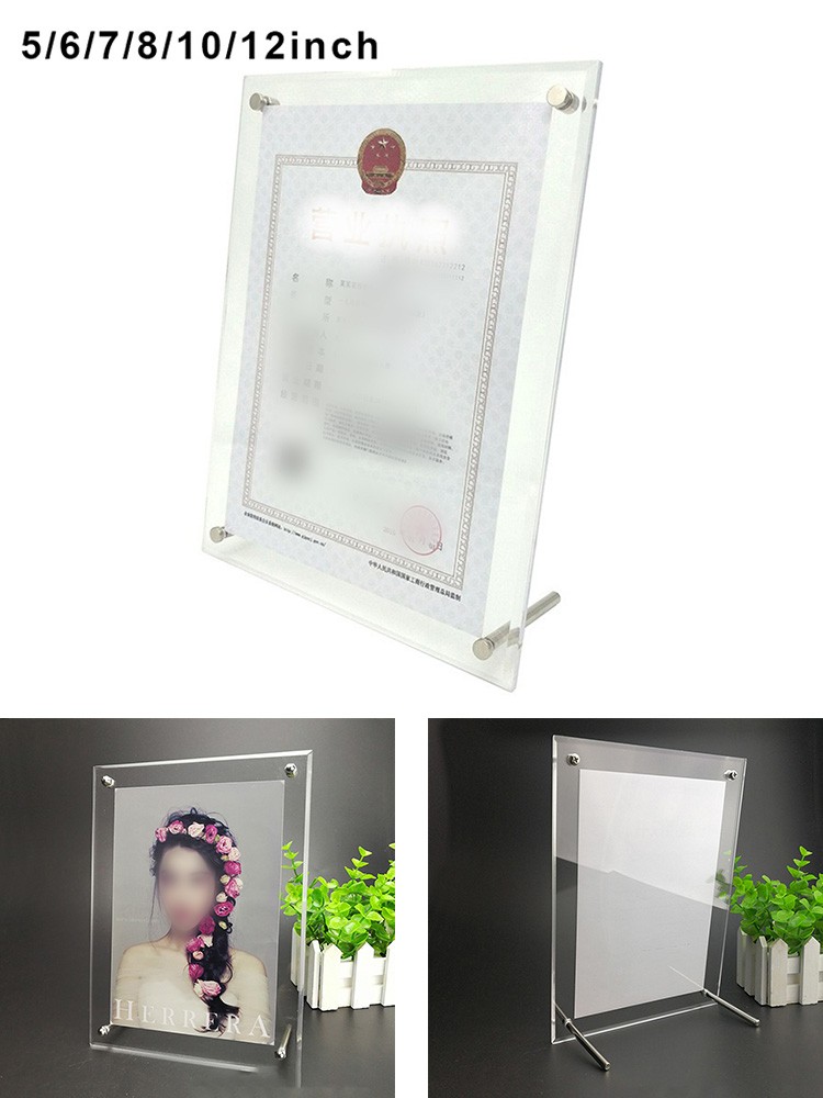 Décor Photo Frame Painting Art Table Transparent Acrylic For VA3/A4/A5/A6