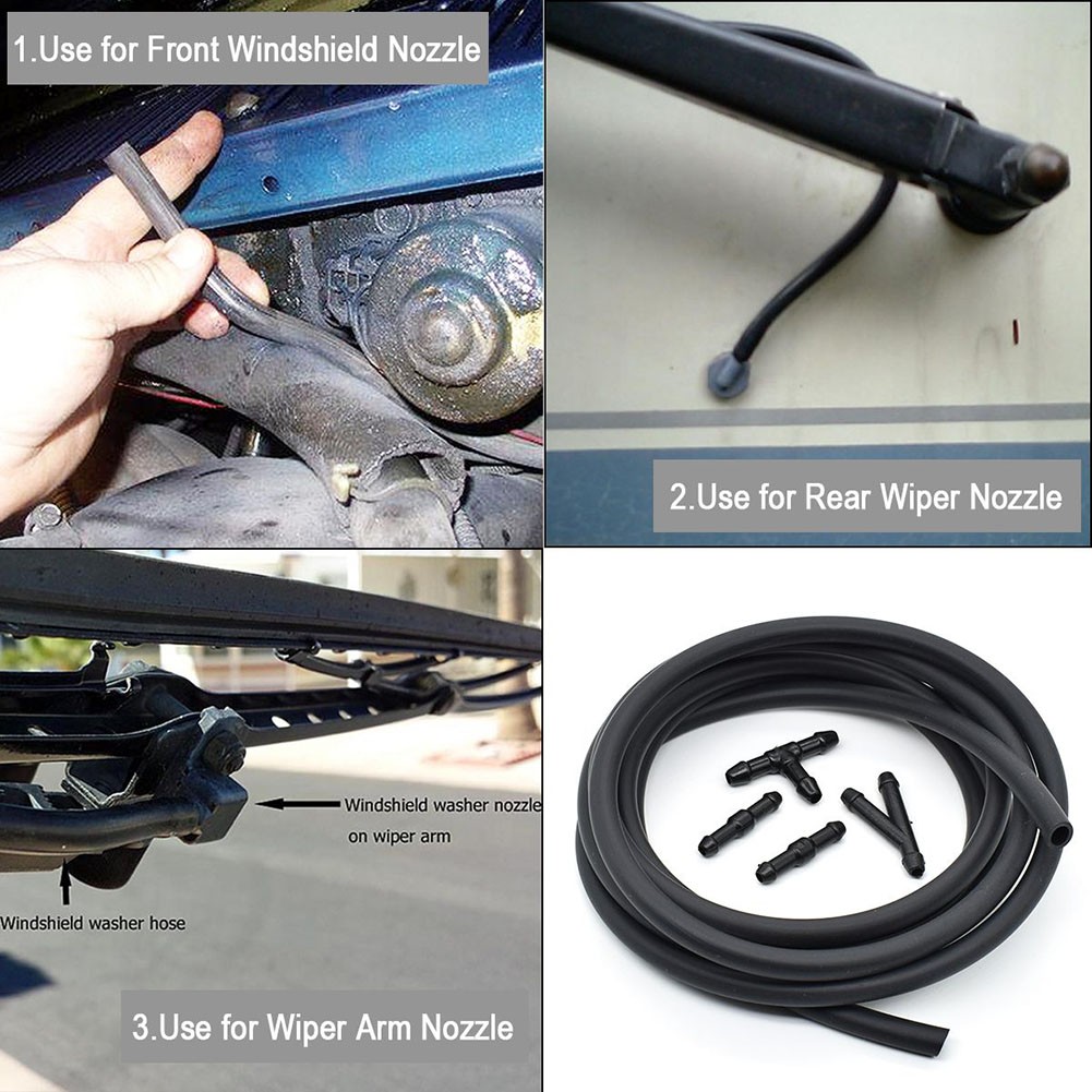 Fashion Hoses Male New Pipe Connector Hose Wiper 2004-2007 2XUniversal - Picture 7 of 9