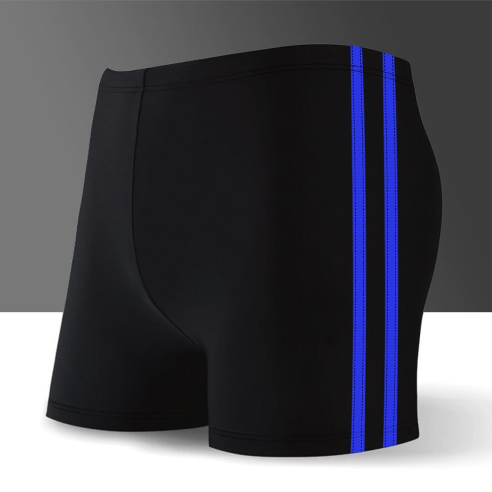 Male Swimwear Elastic Shorts High Waist Men Plus Size Surf Beach Swimming Trunks
