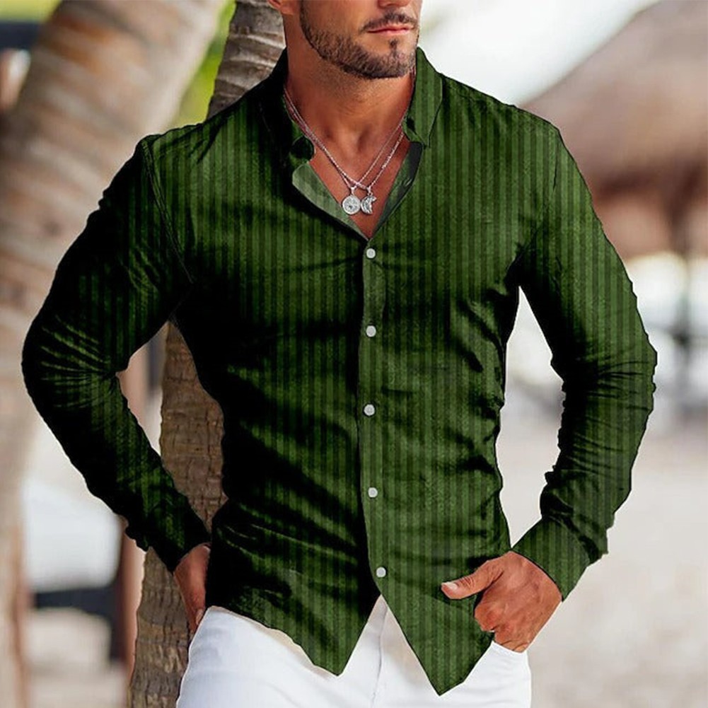 Dark green discount mens dress shirt
