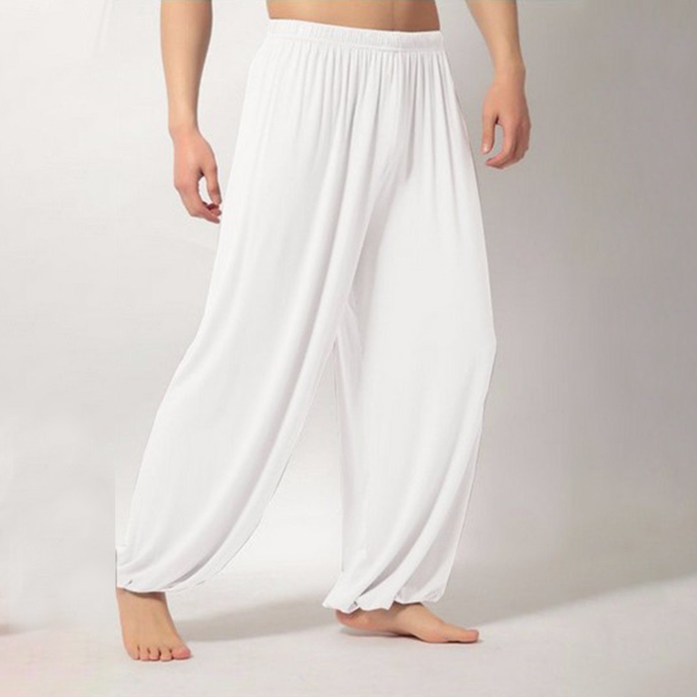 Mens Pants Mens Trousers Tai Chi Arts Cotton Kung Fu Martial Regular Summer
