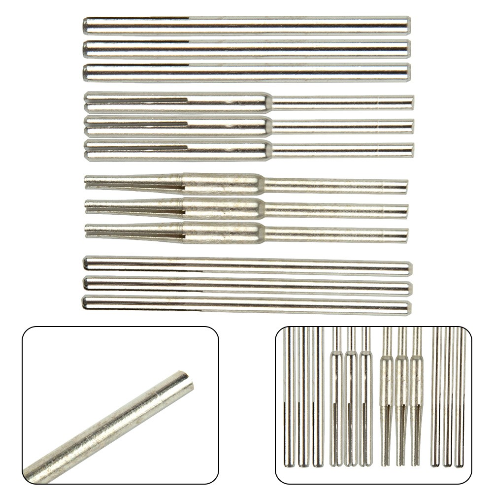 Produktbild von Geteilter Dorn-Set – 2,35 & 3 Mm Schaft, Schleifpapierklemme, Edelstahl, Für Rotierende Werkzeuge, Zum Einspannen Von Schleif- & Polierpapier