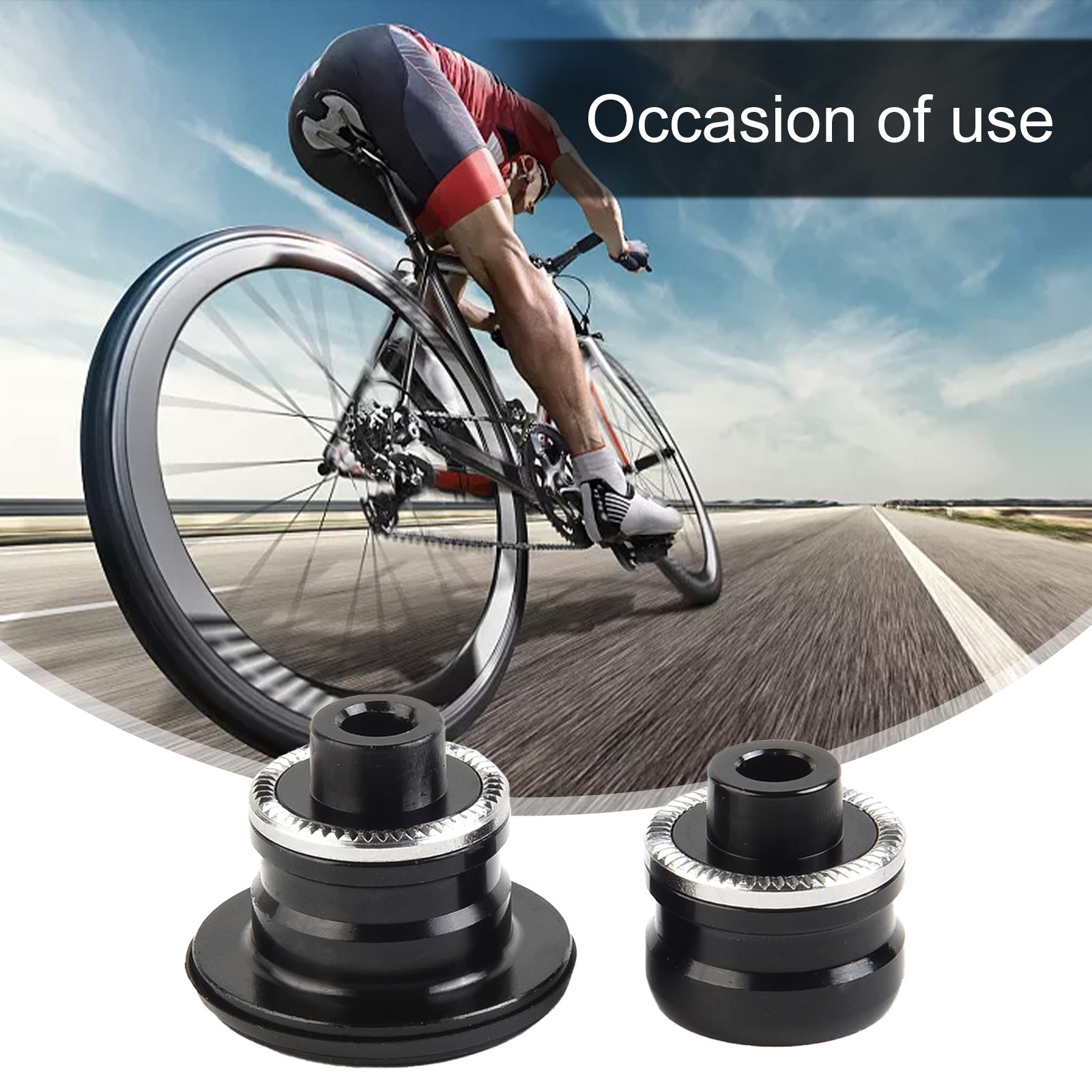 Bike Hub QR Quick Release Thru Axle Adapter Converter End Cap for Versatile Use - Picture 33 of 83