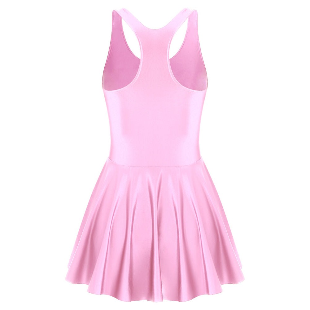 Brandneu Bademode weiblich glänzend Nachthemd Pyjama dehnbar ärmellos - Bild 57 von 71