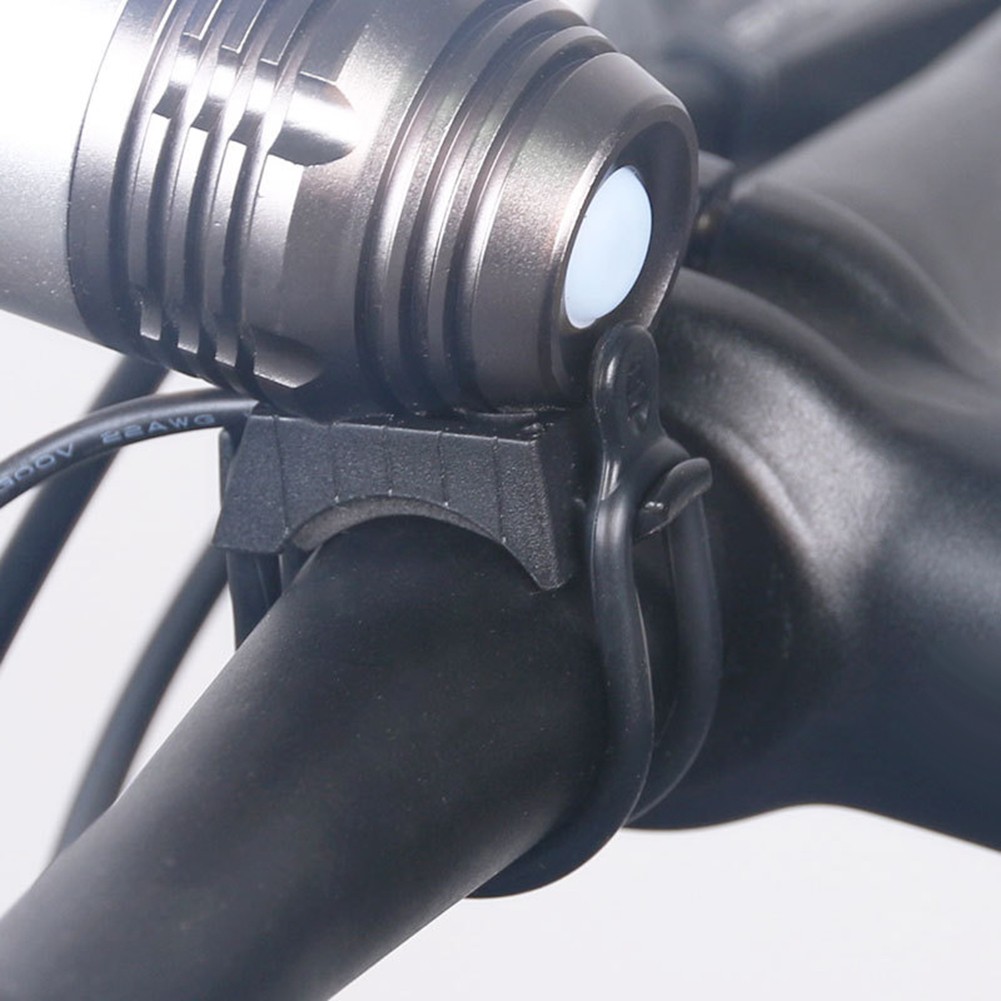 Clip Luce Bici Fascia Gel Luce LED Faro Bicicletta Elastico Manubrio - Foto 30 di 46