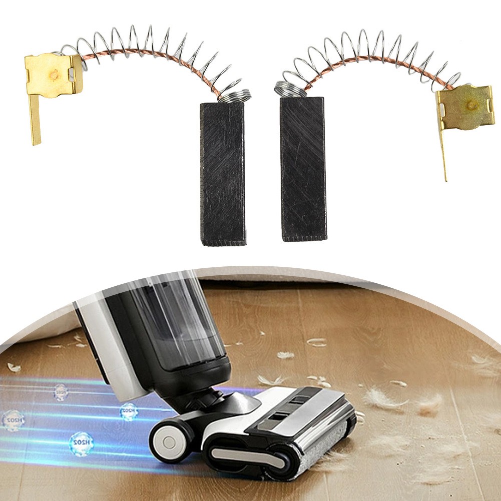 2-Pack Carbon Brushes For Electric Motors – Replacement Size 32x10x6.5mm (Fits Pet Grooming Dryers & More)