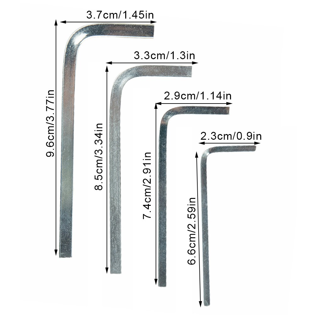 SEDY 4-teiliges Schraubenschlüssel-Set Aus CR-V Stahl – Maße: 9/11, 10/12, 13/14, 15/17 Mm