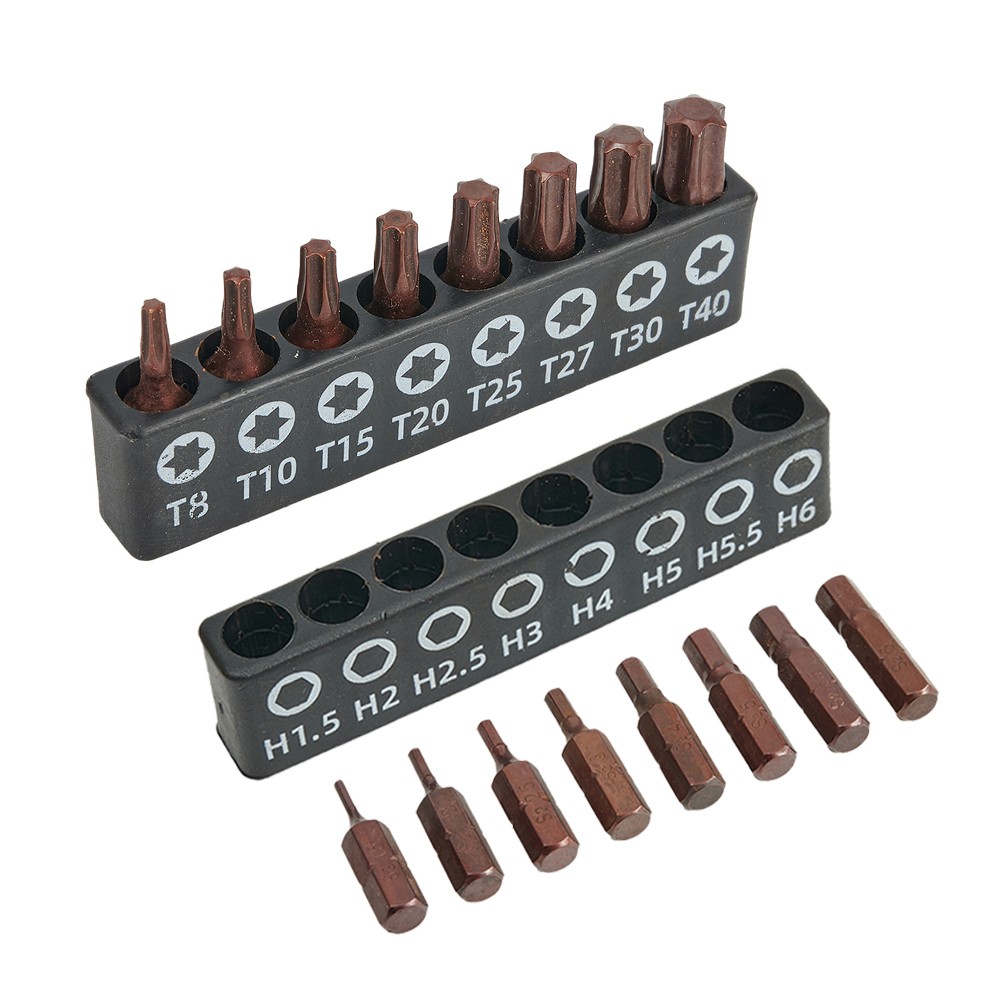 Aliaga Magnet-Bitset 6-tlg. | Härte ≥62HRC, Rutschfest & Stoßdämpfend Für Starke Schrauben | Mit Magnetisierer