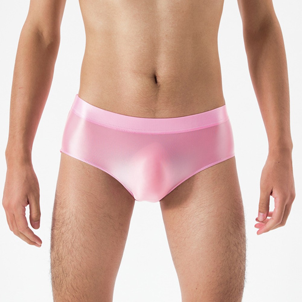Underwears Glossy High Knicker Lingerie M~2XL Oil Panties Seamless Sexy