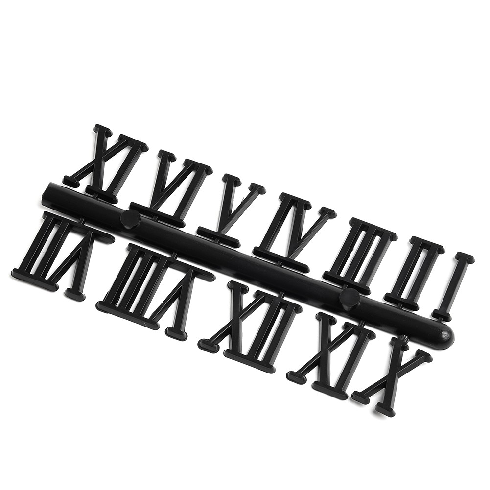 Kit Numeri Per Orologio Fai Da Te, Cifre Arabe E Romane In Metallo, Oro/argento/nero