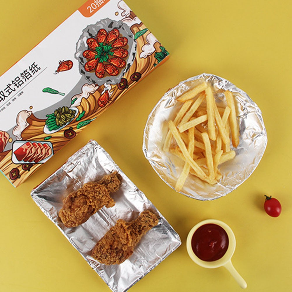Premium Catering Tin Foil Paper 27x30cm Suitable for Ovens Freezers and BBQ - Picture 26 of 26