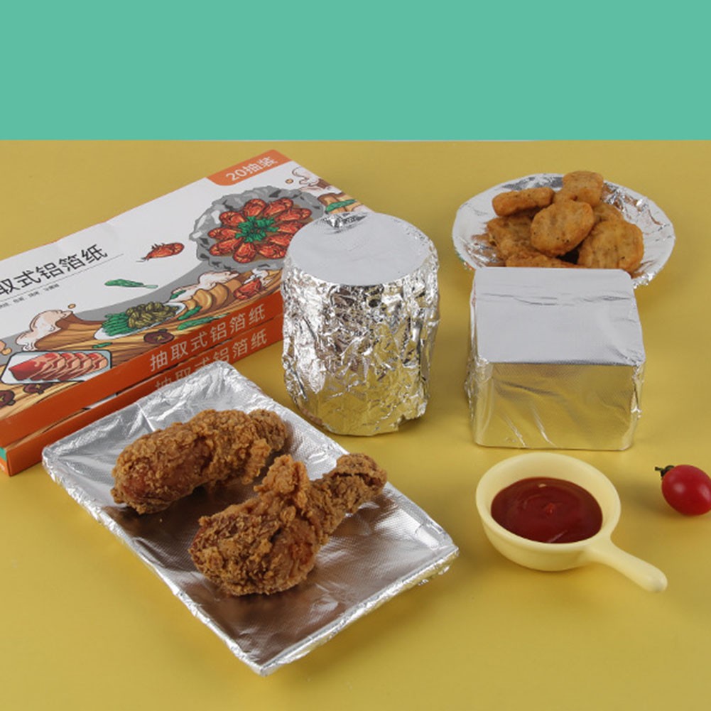 Premium Catering Tin Foil Paper 27x30cm Suitable for Ovens Freezers and BBQ - Picture 24 of 26