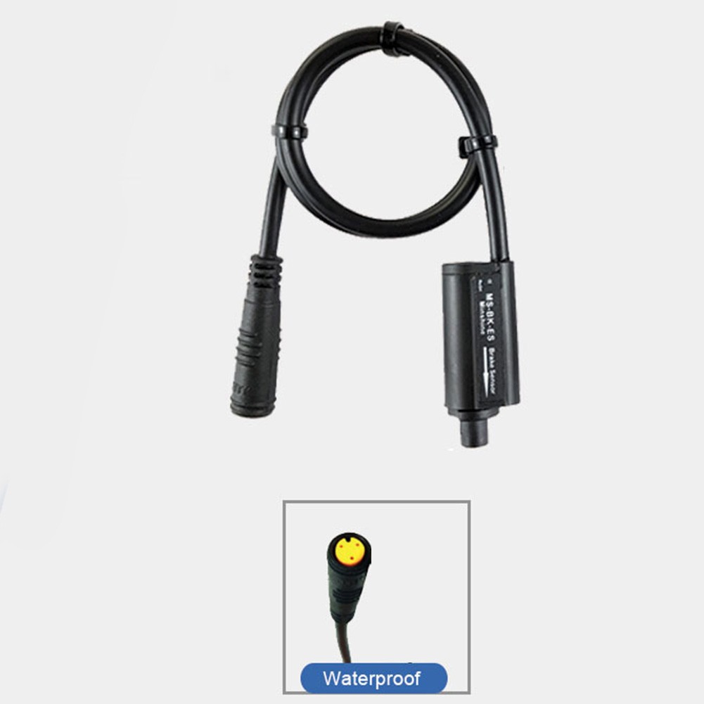 Capteur Frein électrique Vélo Hydraulique 2 Broches Rouge – Coupe-moteur Immédiat, Connecteur étanche, Compatible Tout Système