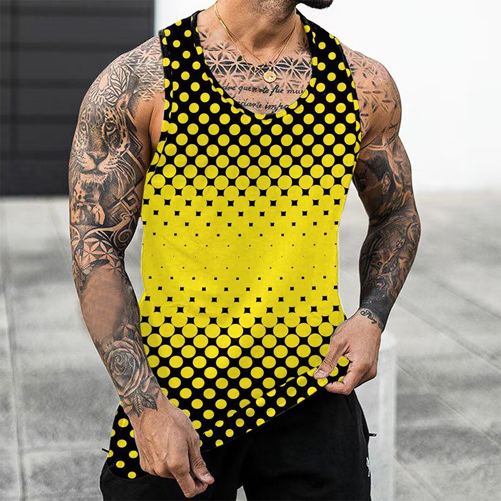 Summer Men Vest T Shirt Tank Tops Bodybuilding Tee Tank Breathable Workout