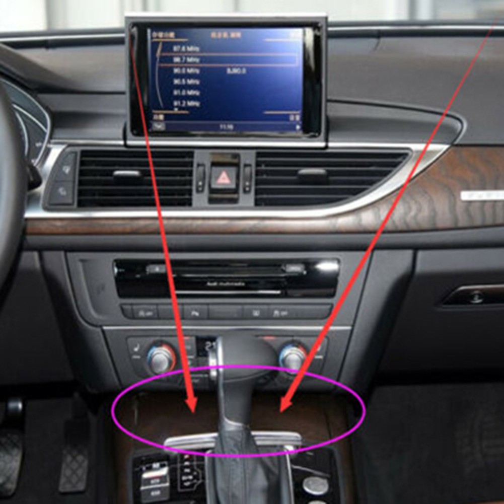 Perfect Match Front Center Gear Cover Trim Push Pull Bright Strip for A6 A7 - Picture 4 of 11