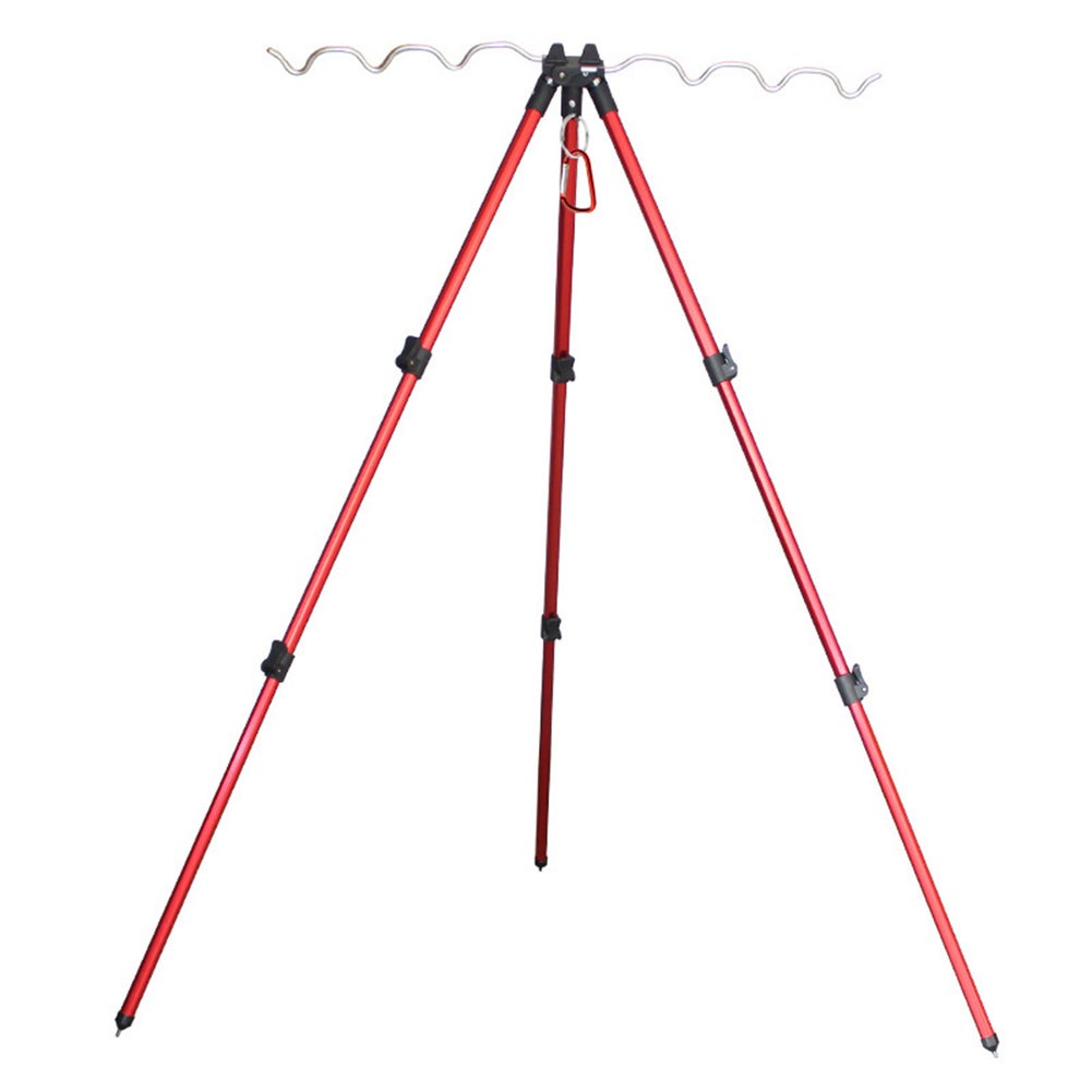 Portable Telescopic Fishing Rod Holder for 7 Rods Durable Alloy  Construction