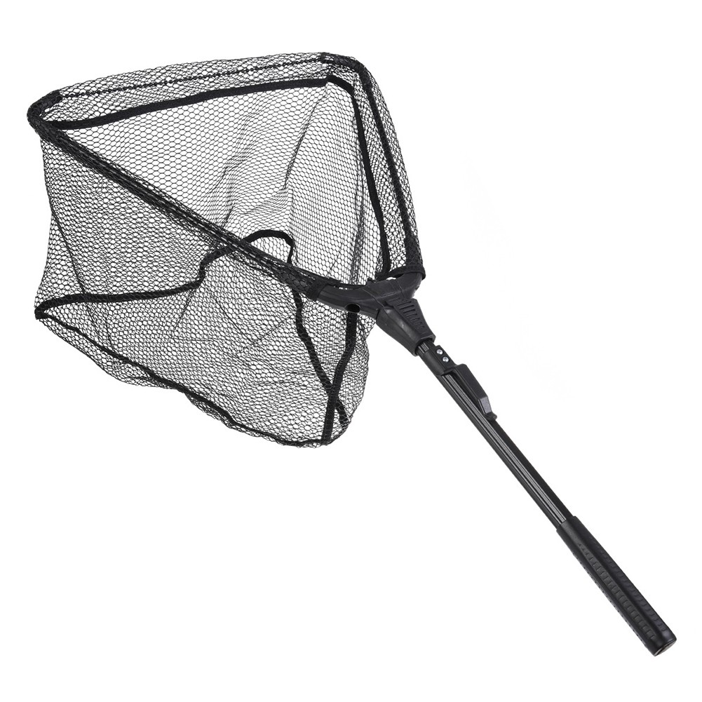For Saltwater Freshwater Fish Landing Net Lightweight Collapsible Pole  Handle