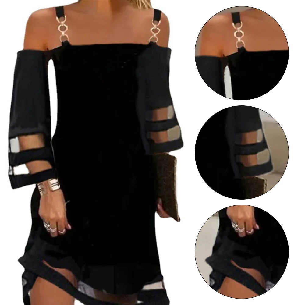 Robe Tunique Femme Manches Longues – Coupe A-line, Poches Latérales, 90% Coton, Tailles M à XXL