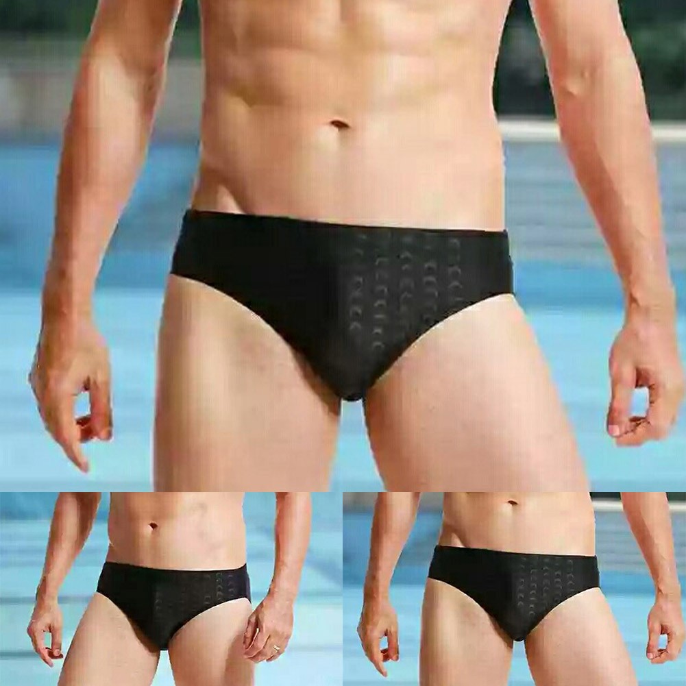 UXD Herren-Badehose – Transparent, Mit Innenfutter, Schnelltrocknend (Polyamid/Elastan)