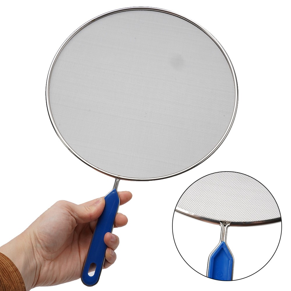 Küchenhelfer Schutz Ölnetz Anti Spritz Deckel 21cm 25cm 29cm 33cm Kochabdeckung - Bild 48 von 59