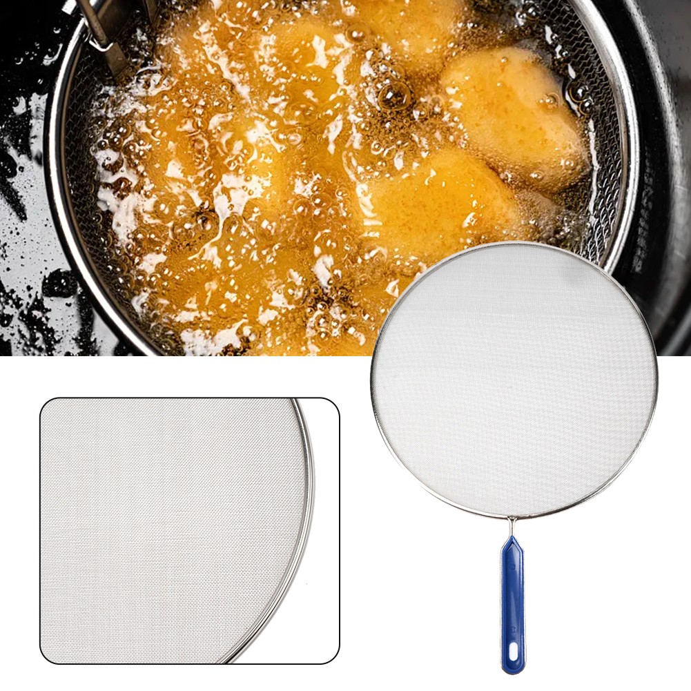 Küchenhelfer Schutz Ölnetz Anti Spritz Deckel 21cm 25cm 29cm 33cm Kochabdeckung - Bild 50 von 59