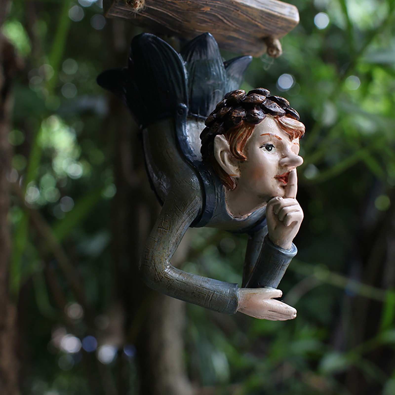 Skurrile Gartendeko Elfenschaukel Gartenstatuen für Ihren Außenbereich - Picture 17 of 19