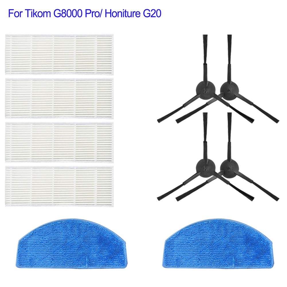 For Tikom G8000 Pro/Honiture G20 Vacuum Accessories Roller Side Brush Filter Kit