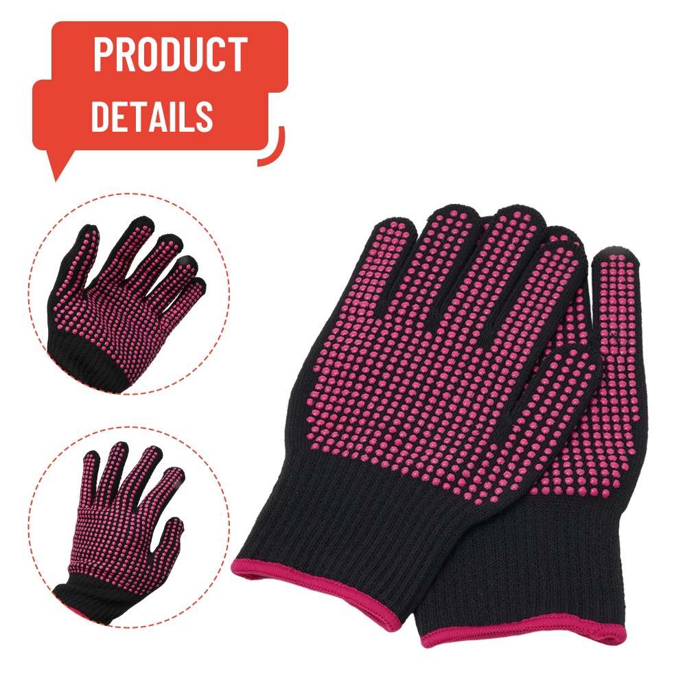 2er Set hitzebeständige Handschuhe für Grillen Ofen & Kochen schwarz weiß - Picture 29 of 35