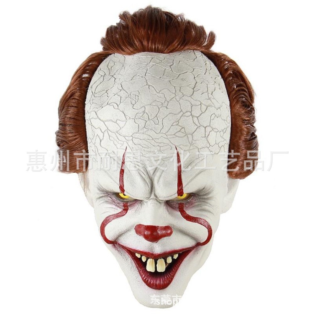 Pennywise Clown Maske-Stephen Kings Es Maske-Horror Halloween Cosplay Kostüm,LED