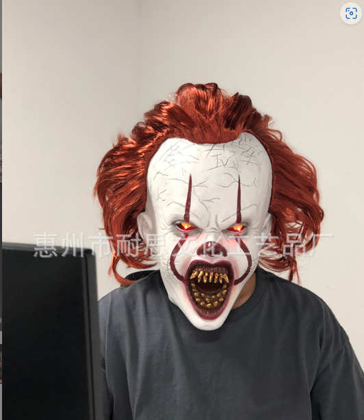 Horror Halloween MaskePennywise Cosplay Clown Fasching Maske-Stephen Kings Es