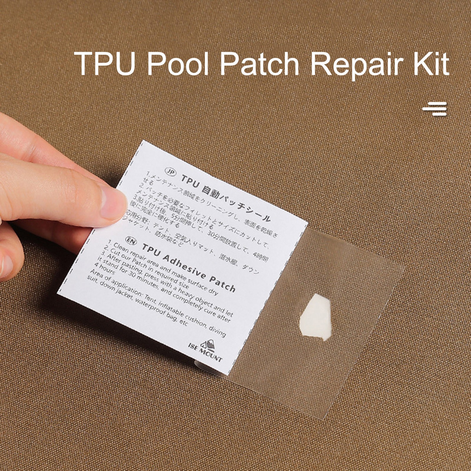 Réparation gonflable pratique avec kit de patch de piscine en TPU  polyvalent et