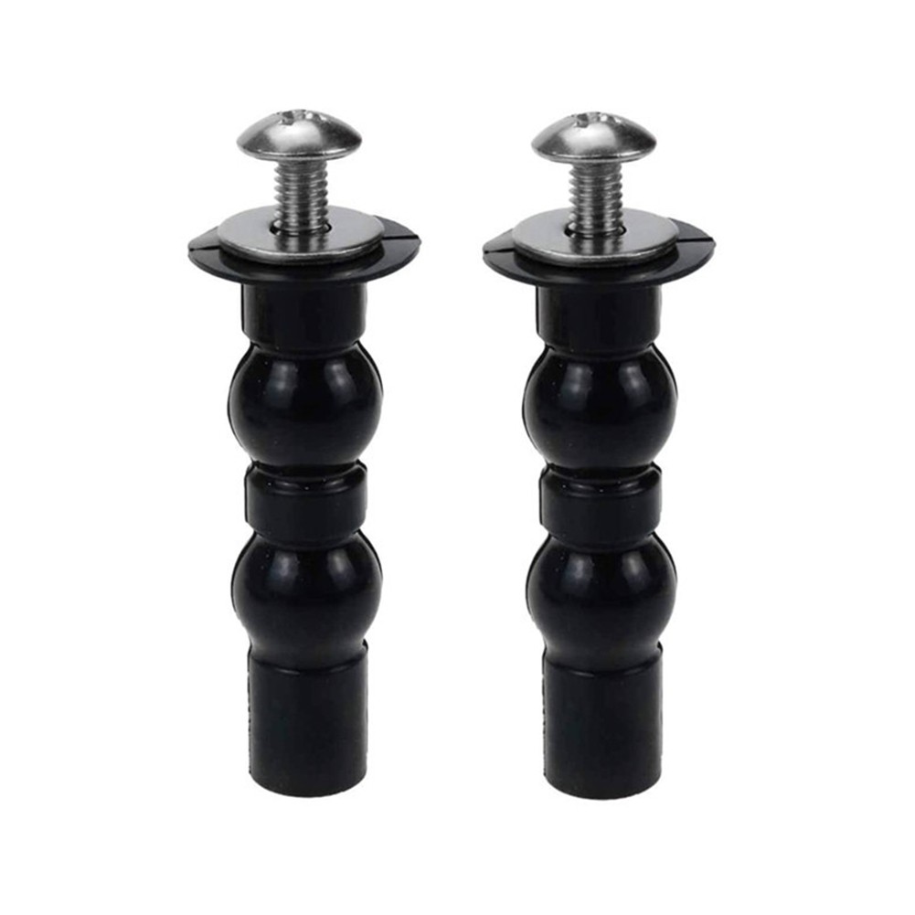 Replacement Toilet Hinge Screw Expanding Rubber Bolt Top Nuts (2 Pack)
