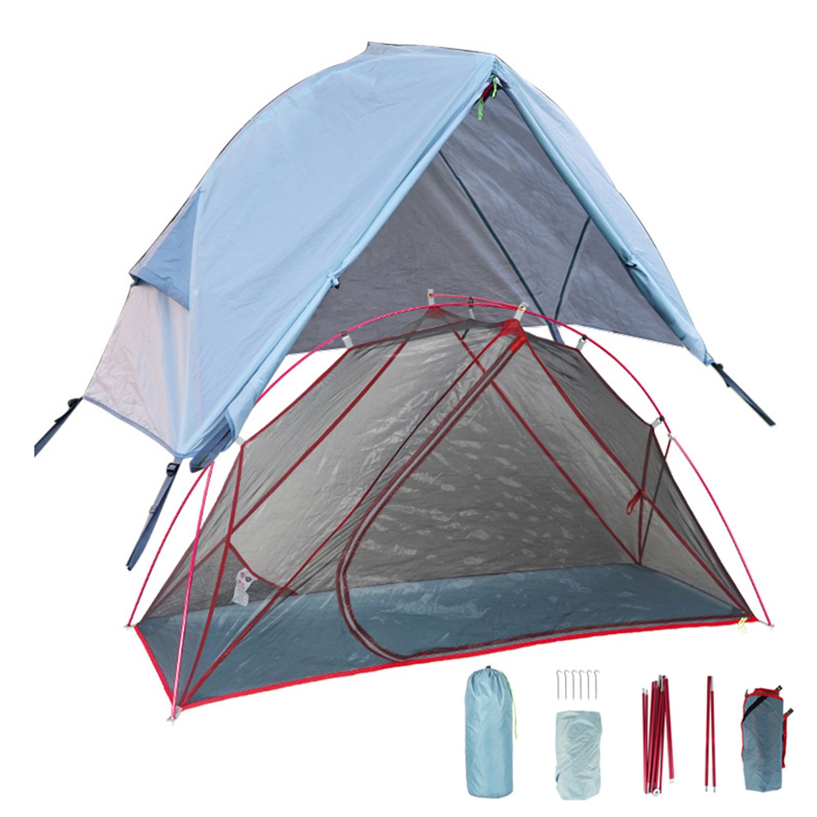 Elevated Outdoor Tent Shield Aluminum Alloy Poles Convenient Storage Bag