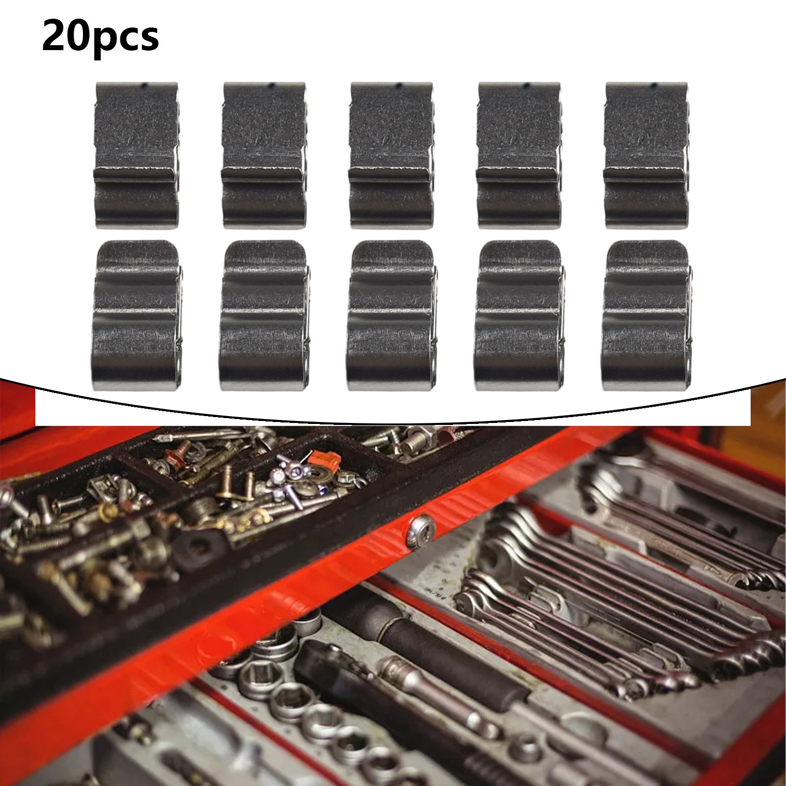 Sourcing Map 50 Stück Edelstahl-Kabelclips – Für Solar-Photovoltaik, Max. 6 Mm Bündeldurchmesser, Silber