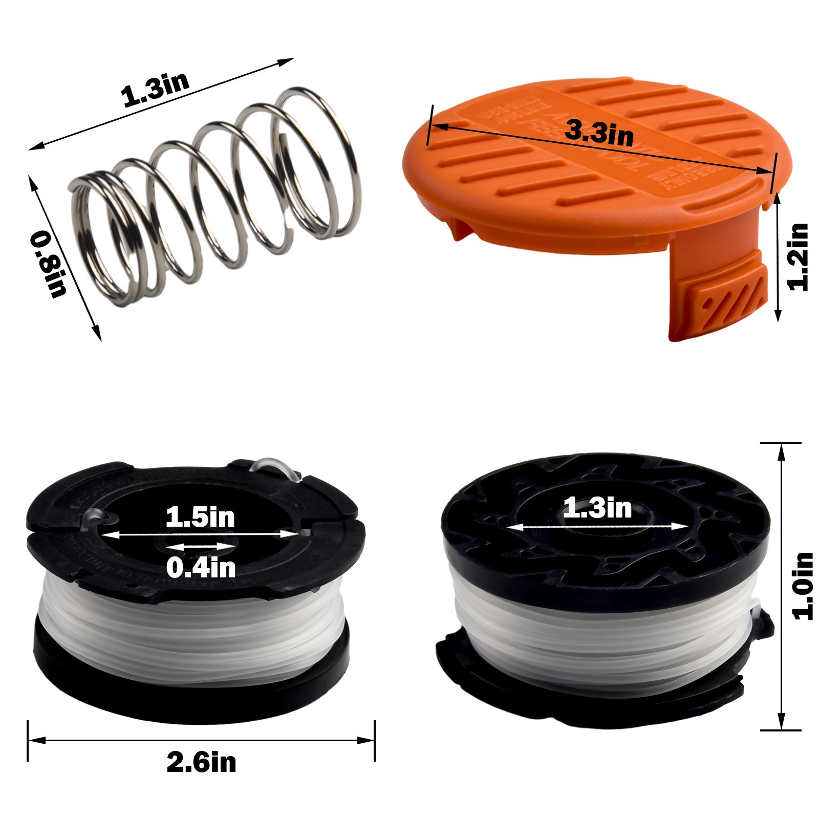 Spool & Spool Cap For-BLACK+DECKER GH400 GH500,GH600,GH900 String