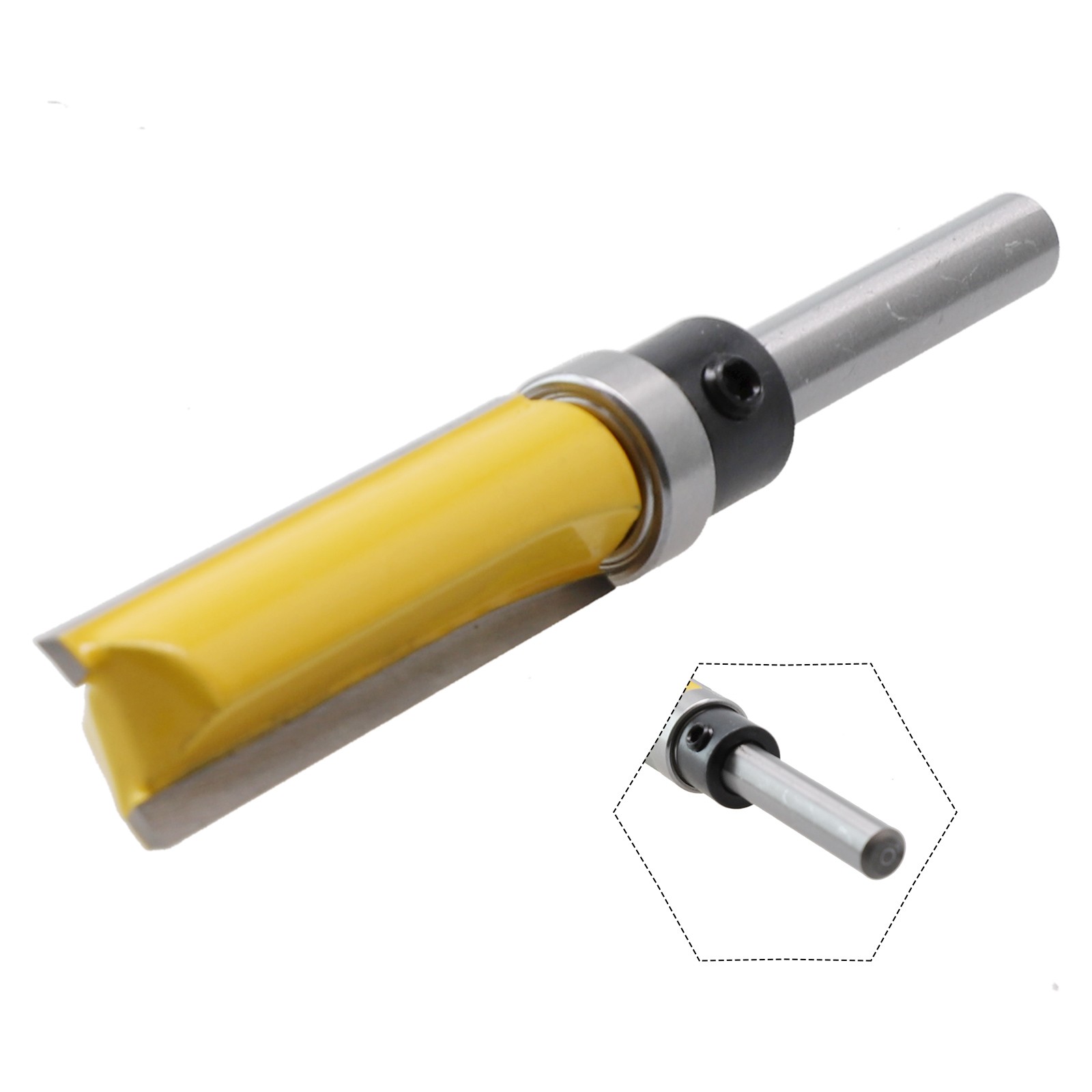 1/4inch Shank Flush Trim Template Router Bit Pattern Woodworking Milling Cutter - Picture 38 of 43