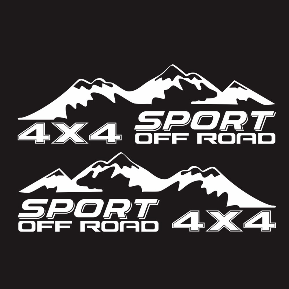 4X4 Sport Graphics Mountain Decal Car Side Body Sticker For SUV Off Road Pickup