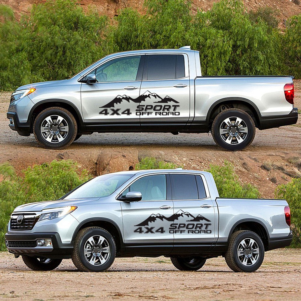 4X4 Sport Graphics Mountain Decal Car Side Body Sticker For SUV Off Road Pickup