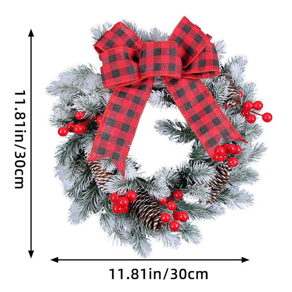 Novelty Bowknot Christmas Ball Wreath 2023 Christmas Wreath Wreath Home