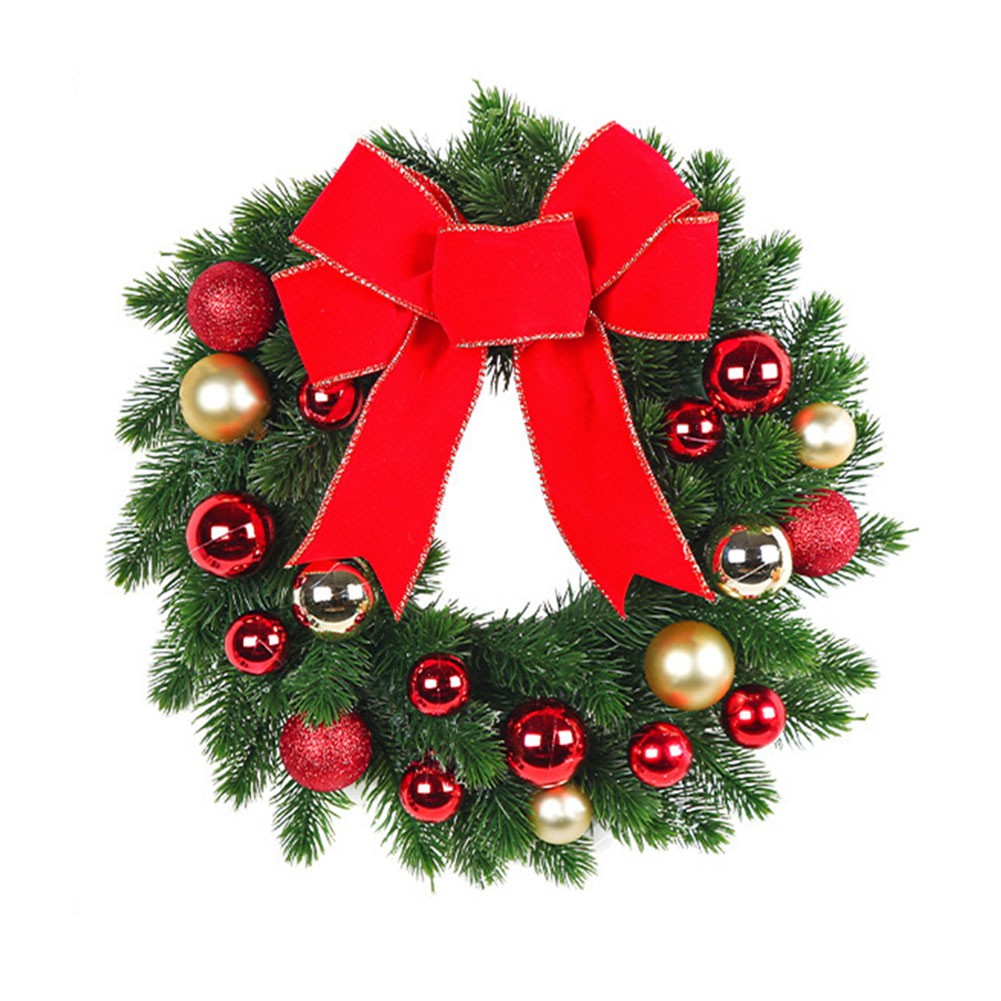 Novelty Bowknot Christmas Ball Wreath 2023 Christmas Wreath Wreath Home