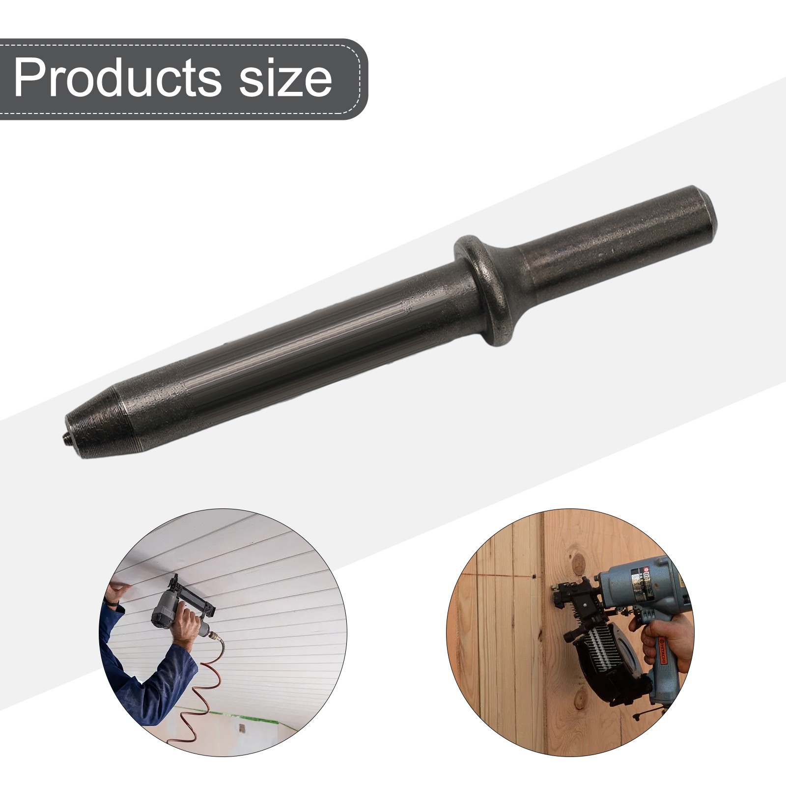 Pneumatic Rivet Head Semi-Hollow Solid Rivet Head Pneumatic Hammer NEW - Produktbild 4