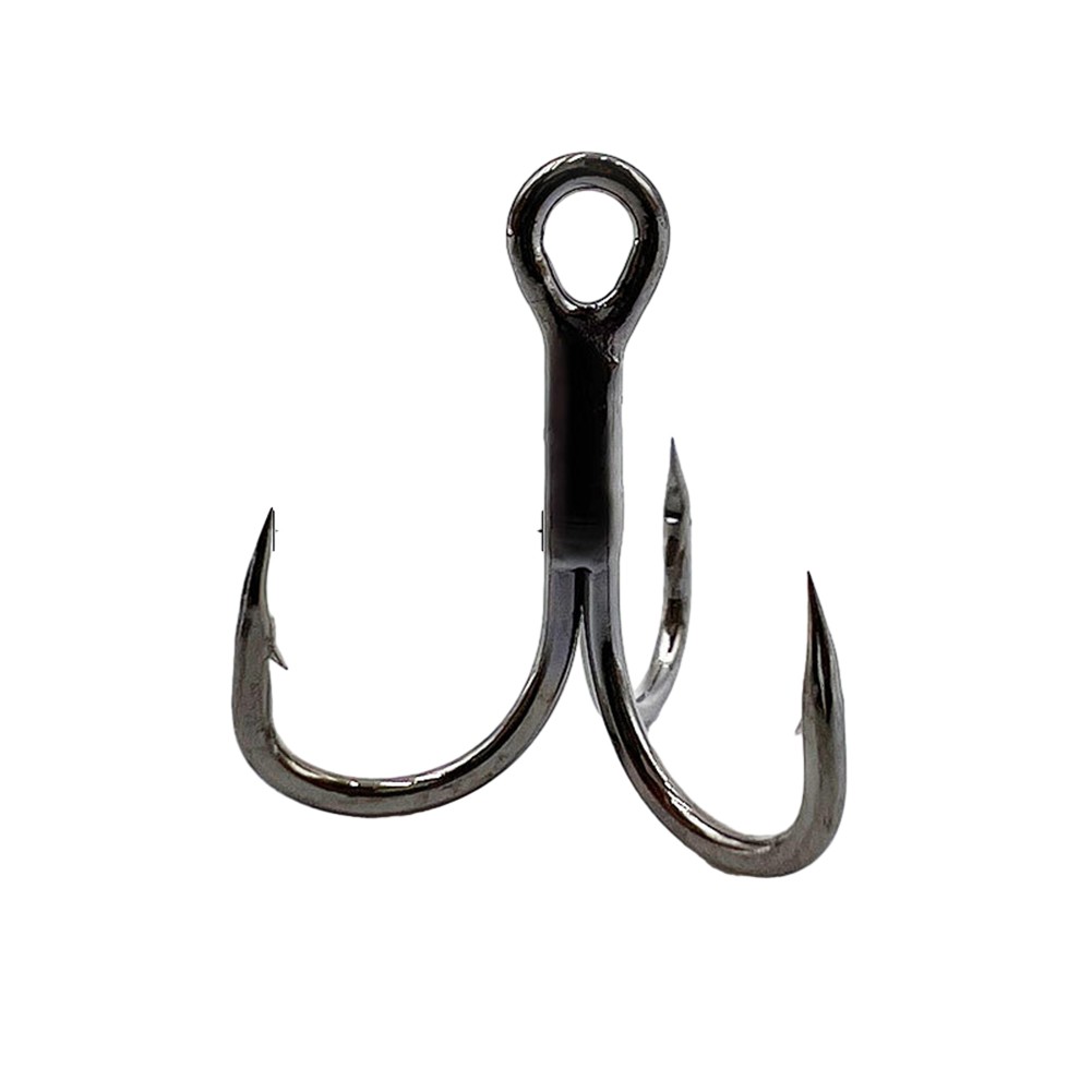 10pcs/box Fishhook Black Carbon Steel Fishing Hooks Large Pulling