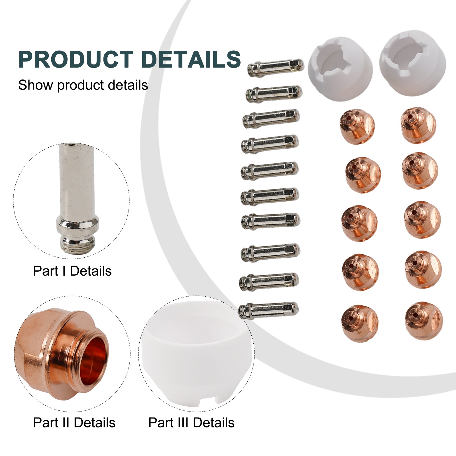 Lot De 22 Pièces Buses Et électrodes Pour Torche Plasma - Réf 5XR, 9-5633, 9-5724, PCH-51
