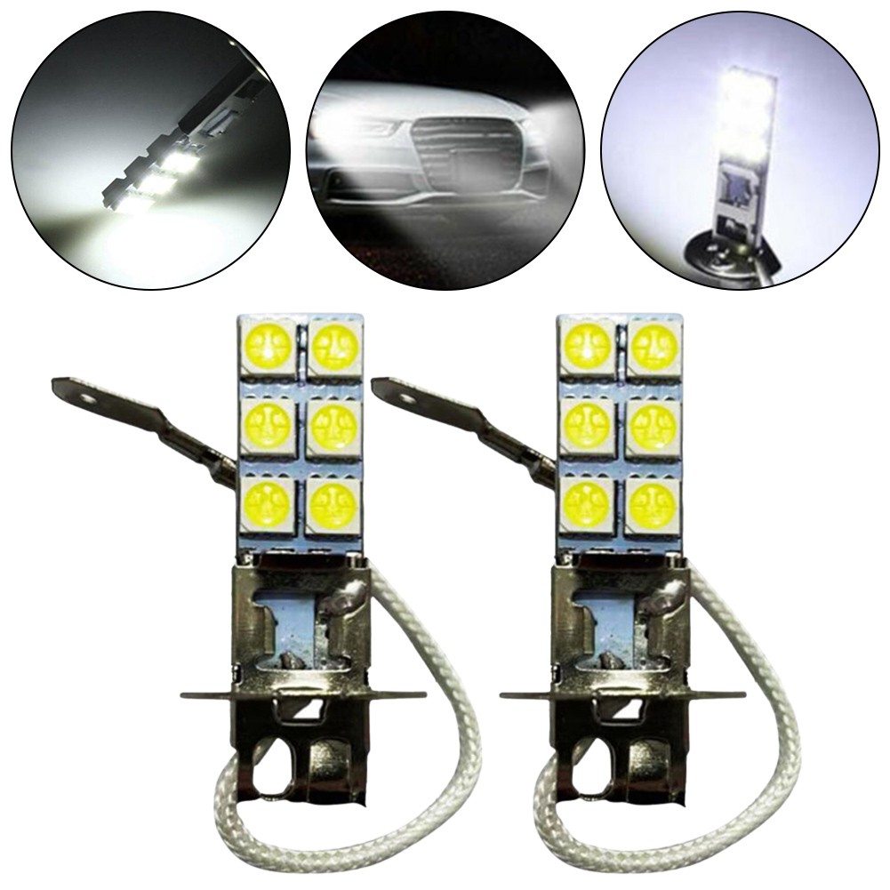 High Lumen Output 2Pcs H3 LED Fog Driving Light Bulbs for Improved Vision - Picture 16 of 20