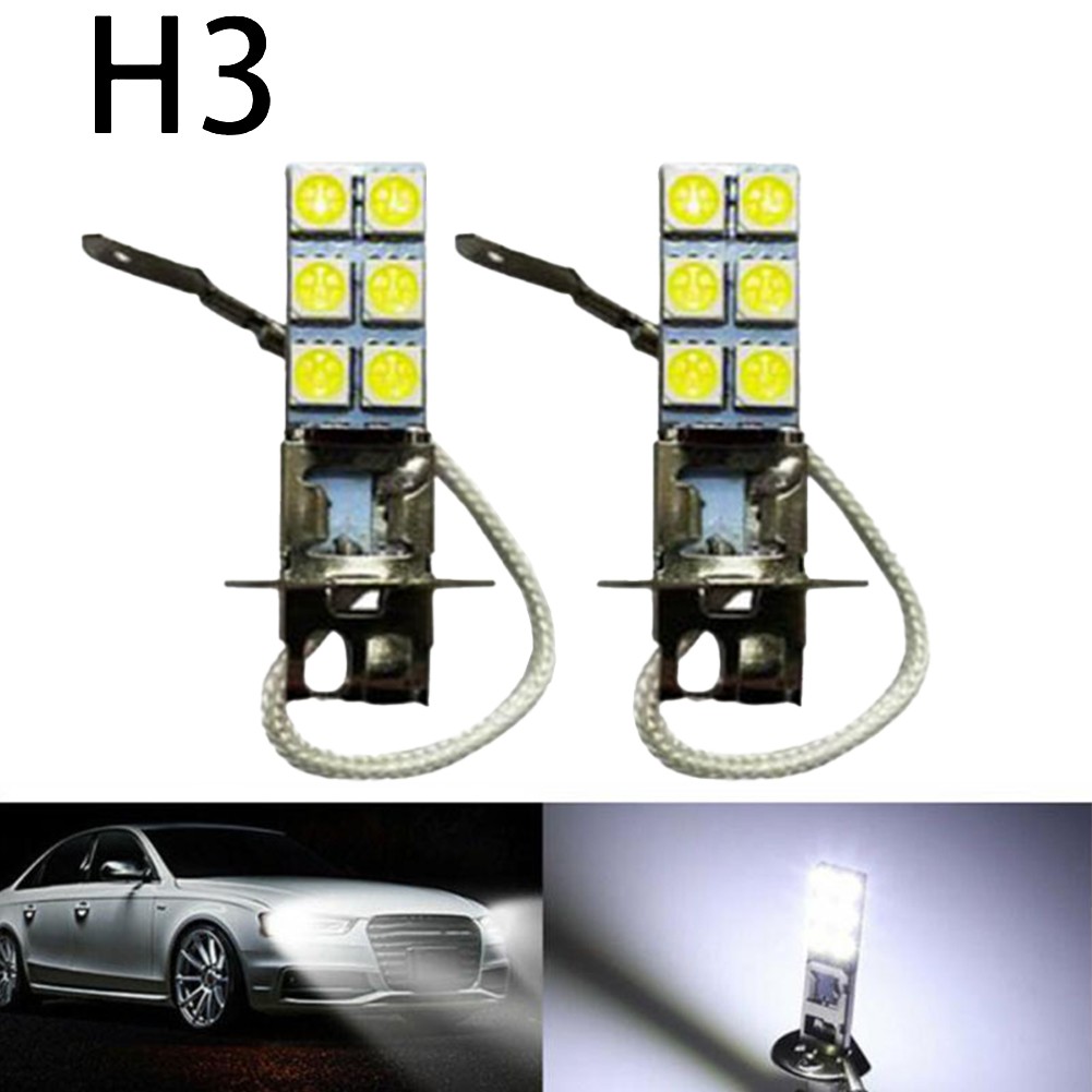High Lumen Output 2Pcs H3 LED Fog Driving Light Bulbs for Improved Vision - Picture 20 of 20