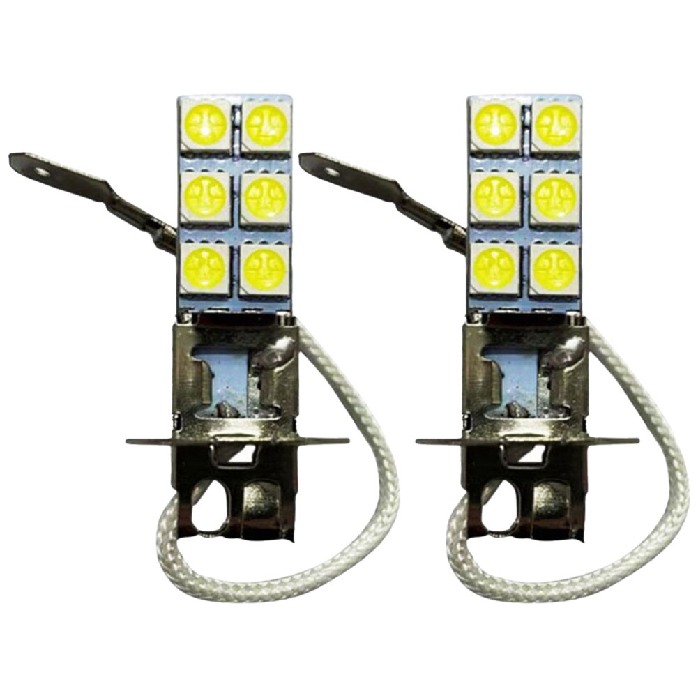 High Lumen Output 2Pcs H3 LED Fog Driving Light Bulbs for Improved Vision - Picture 14 of 20