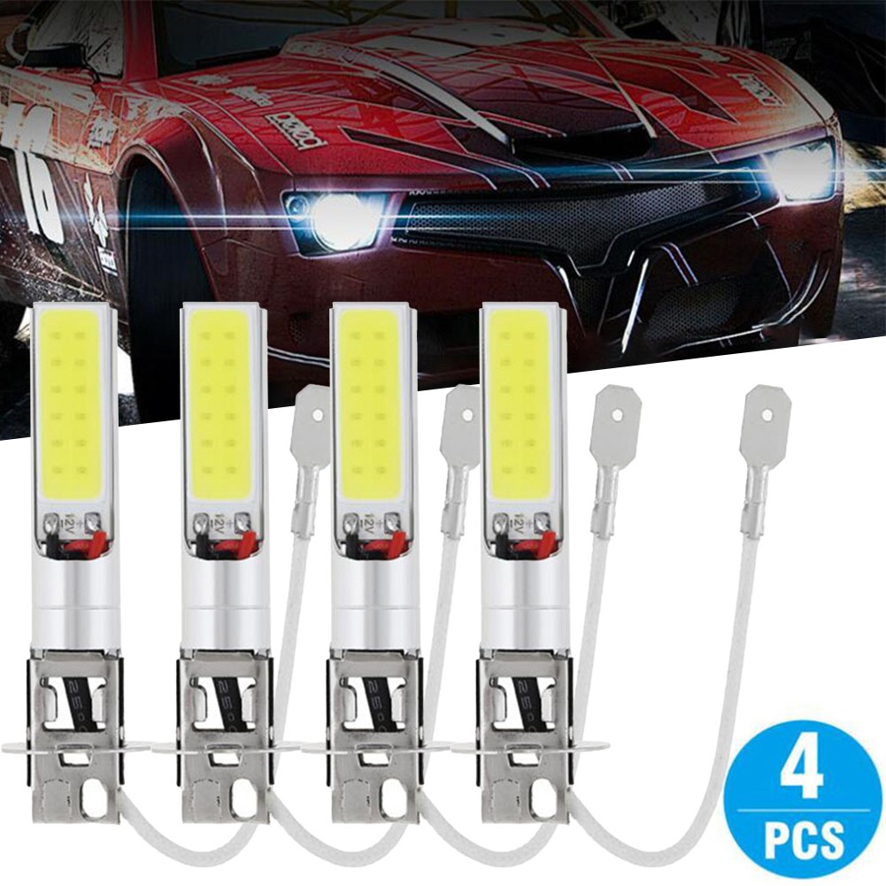 4x H3 Super Bright 80W COB-LED Headlight Kit Fog Driving Bulbs 6000K White - Picture 17 of 23